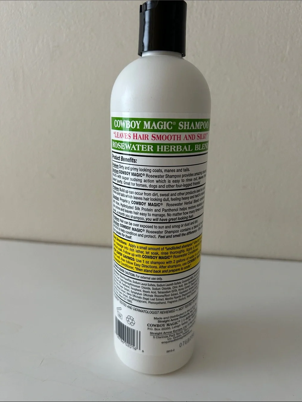 Pet Shampoo Cowboy Magic Rosewater 16 fl.oz.